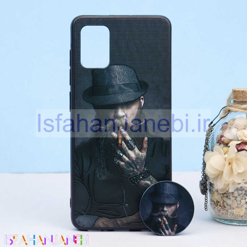 اصفهان جانبی-قاب طرحدار + پاپ سوکت Samsung A31 کد9 سری B