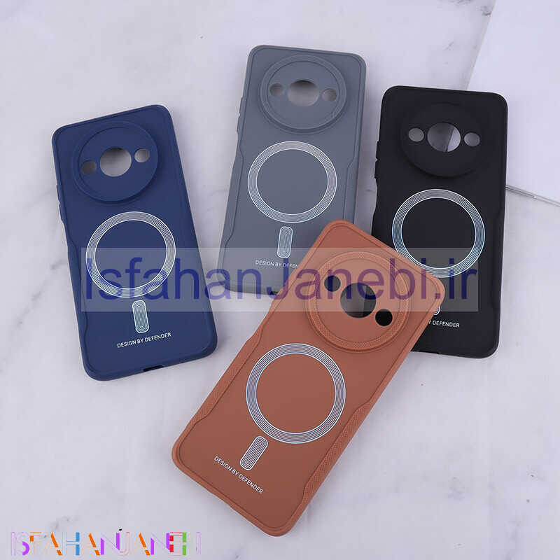 اصفهان جانبی-قاب ژله ای Design By Defender شیائومی Redmi A3 / A3X طرح مگ سیف محافظ لنزدار