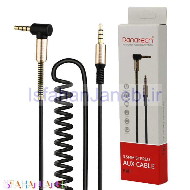 اصفهان جانبی-کابل فنری Panatech P-A11 AUX 1.8m یکسر L