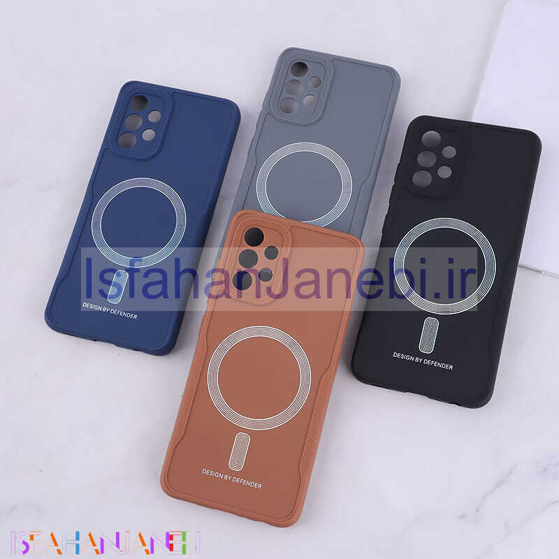 اصفهان جانبی-قاب ژله ای Design By Defender سامسونگ Galaxy A32 4G طرح مگ سیف محافظ لنزدار
