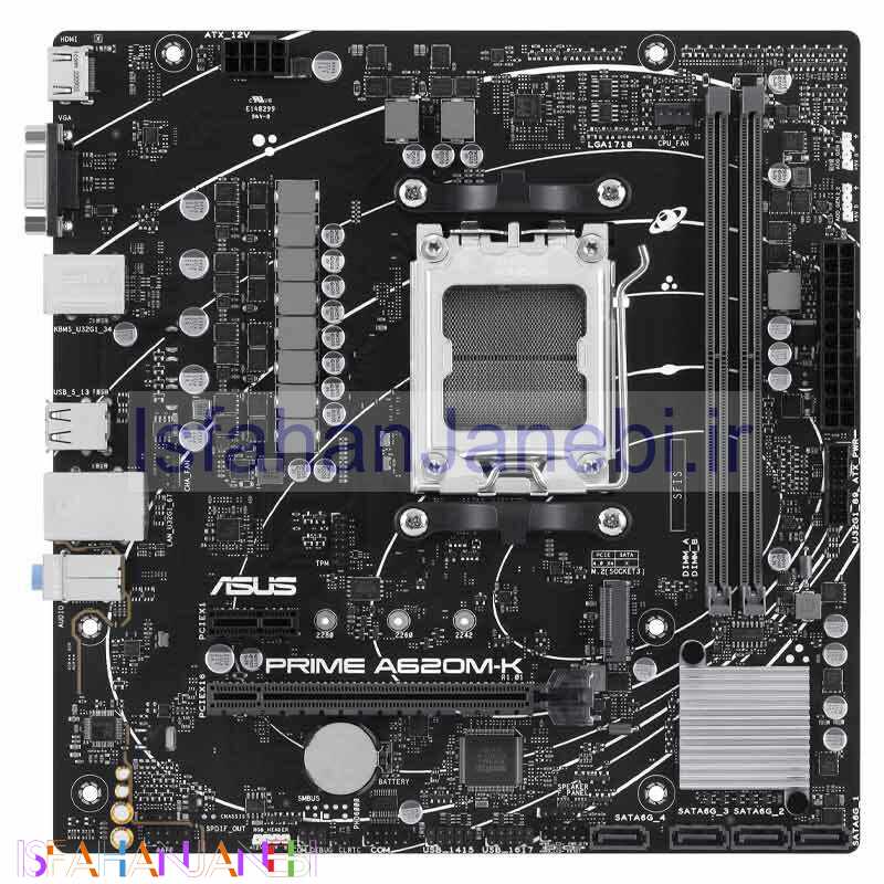 اصفهان جانبی-مادربرد ایسوس PRIME A620M-K DDR5
