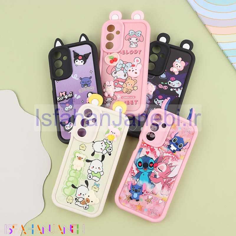 اصفهان جانبی-قاب کبریتی سولید سامسونگ Galaxy A25 عروسکی گوش دار محافظ لنزدار