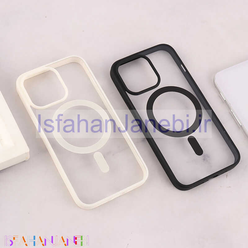 اصفهان جانبی-قاب PC مگ سیف آیفون iPhone 13 Pro Max دور رنگی
