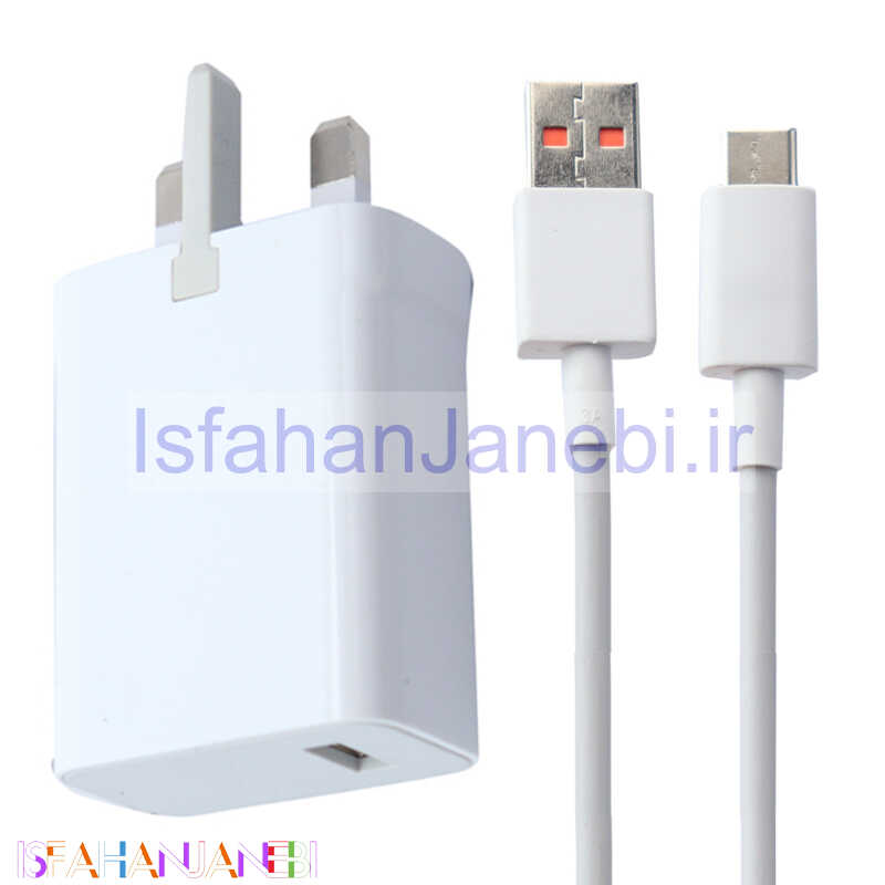 اصفهان جانبی-شارژر دیواری فست شارژ Xiaomi Note 9 Pro MDY-11-EY QC3 PD 3A 33W سرجعبه + کابل Type-C