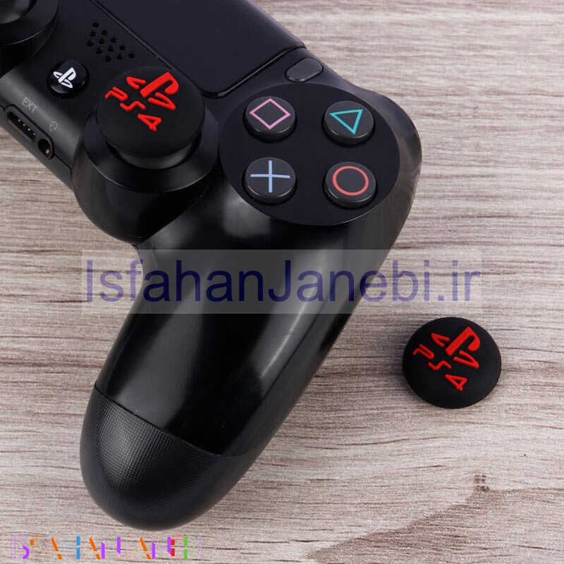 اصفهان جانبی-روکش آنالوگ دسته بازی Play Station/XBOX طرح لوگو PS4 مشکی قرمز