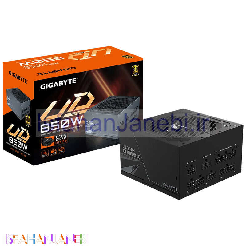 اصفهان جانبی-پاور ماژولار گیگابایت GIGABYTE UD850GM PG5 rev.2.0 Gold 850W