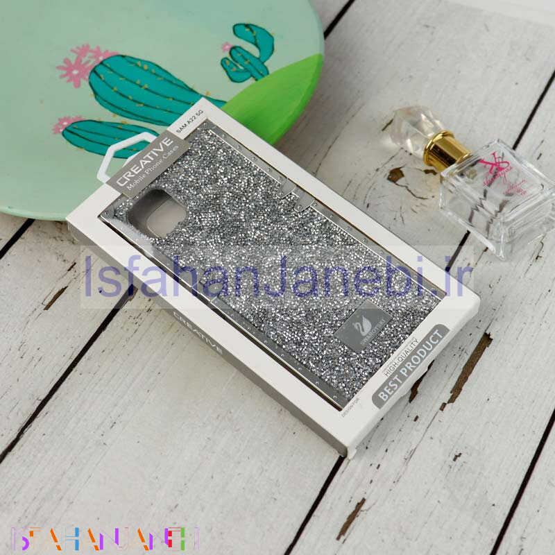 اصفهان جانبی-قاب شاینی Swarovski صندوقی Samsung Galaxy A22 5G