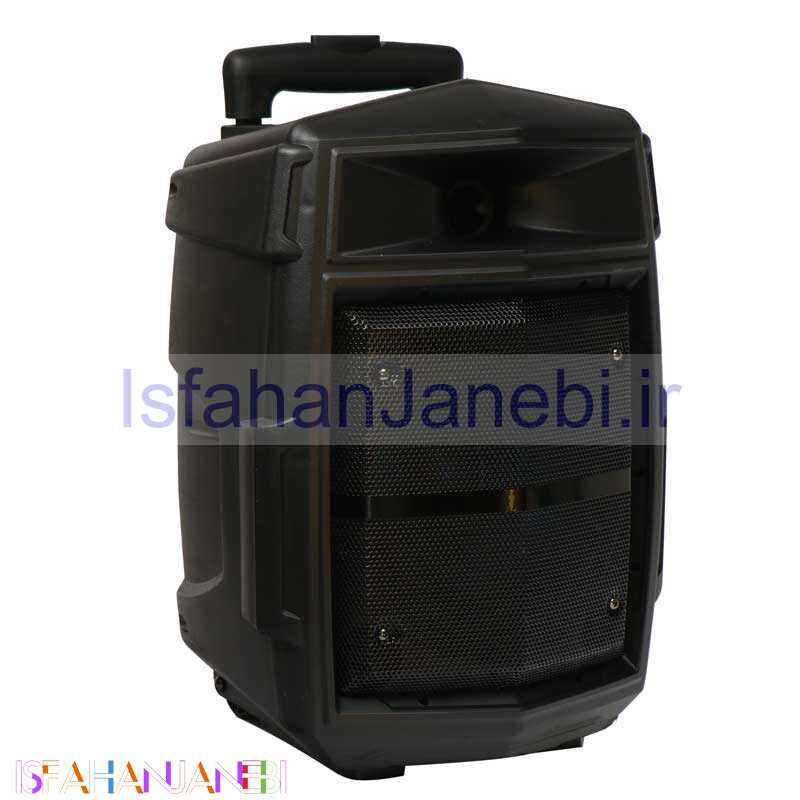 اصفهان جانبی-اسپیکر چمدانی بلوتوثی رم و فلش خور KTS-1081A + میکروفن و ریموت کنترل