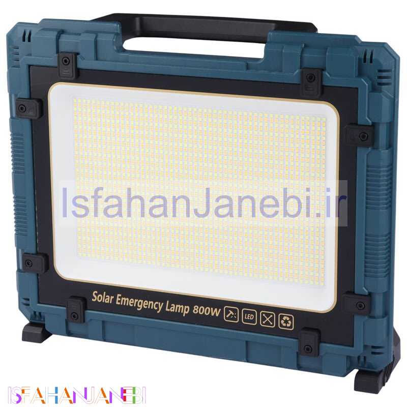 اصفهان جانبی-پروژکتور سیار شارژی و پاور بانک خورشیدی W8109-3