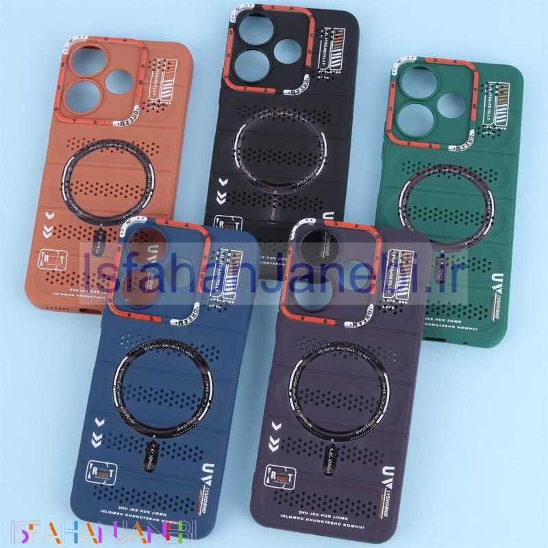 اصفهان جانبی-قاب پافر توری دار محافظ لنزدار شیائومی Redmi 13 4G / Redmi 13 5G