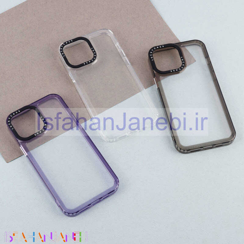 اصفهان جانبی-قاب شفاف Space Lucky Case دور رنگی iPhone 13 Pro Max