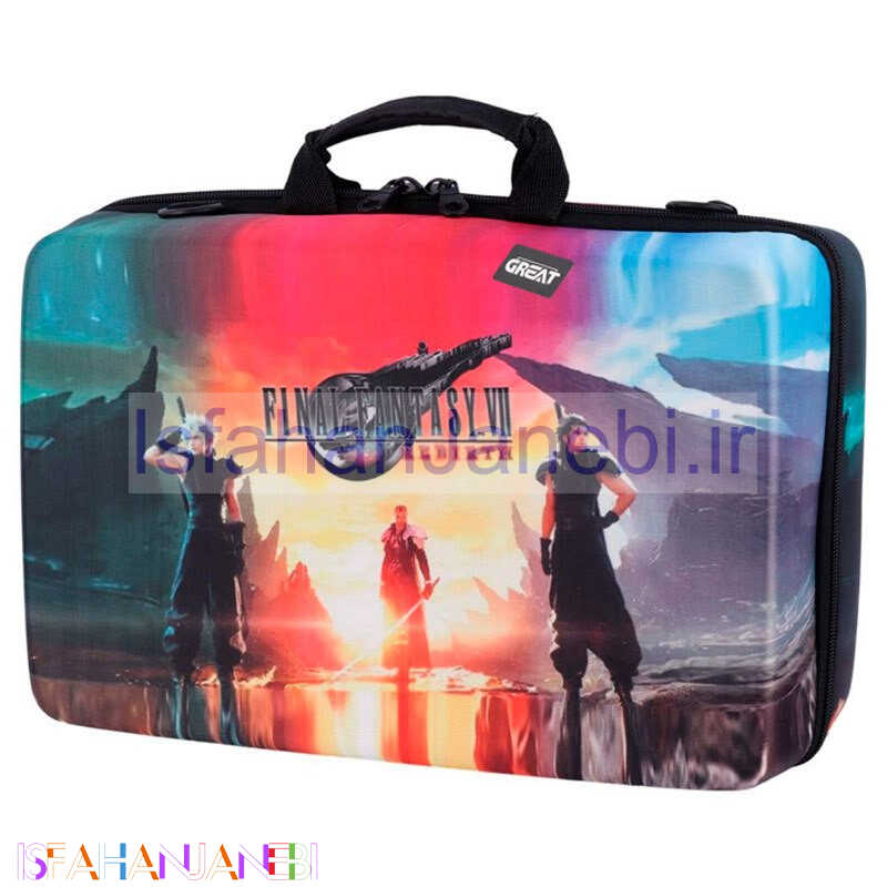 اصفهان جانبی-کیف کنسول بازی PS5 Slim طرح Final Fantasy VII