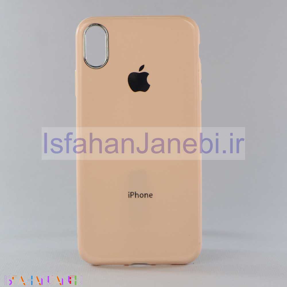 اصفهان جانبی-قاب ژله ای براق iPhone XS Max رزگلد