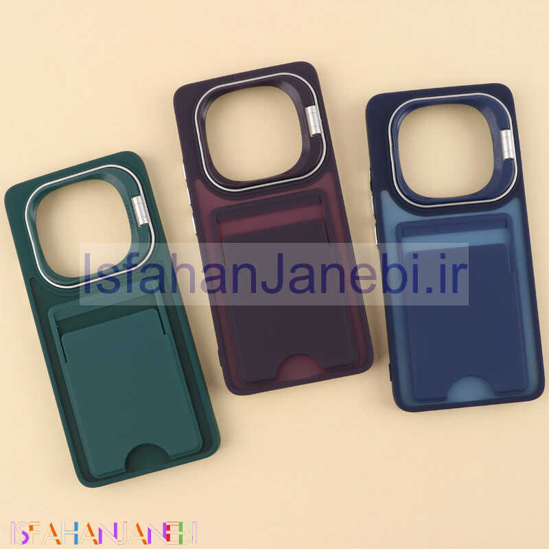 اصفهان جانبی-قاب جاکارتی دار Support شیائومی Redmi Note 14 Pro 5G پشت مات استندشو