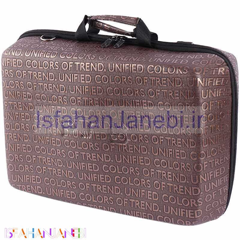 اصفهان جانبی-کیف کنسول بازی PS5 چرمی قهوه ای طرح Unified colors of trend