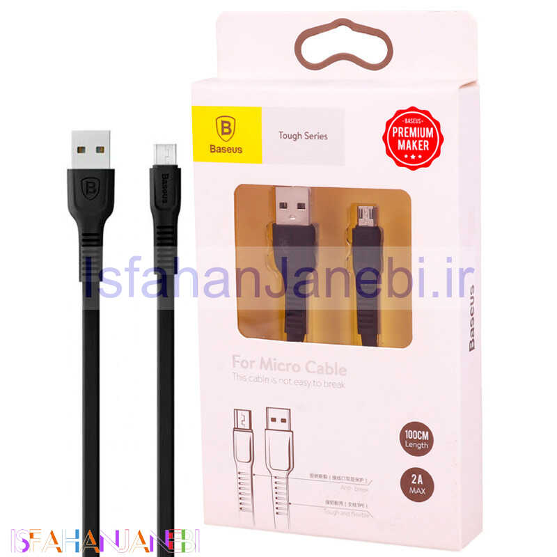 اصفهان جانبی-کابل میکرو یو اس بی Baseus Tough Series CAMZY-B0 2A 1m