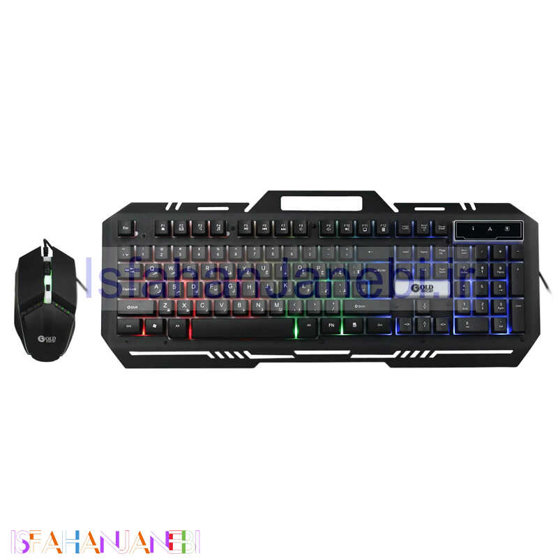 اصفهان جانبی-کیبورد و موس گیمینگ گلد اسکار KB9001