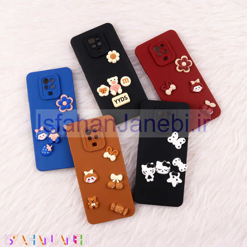 اصفهان جانبی-قاب فانتزی عروسکی Pro Camera محافظ لنزدار Xiaomi Redmi Note 9 Pro