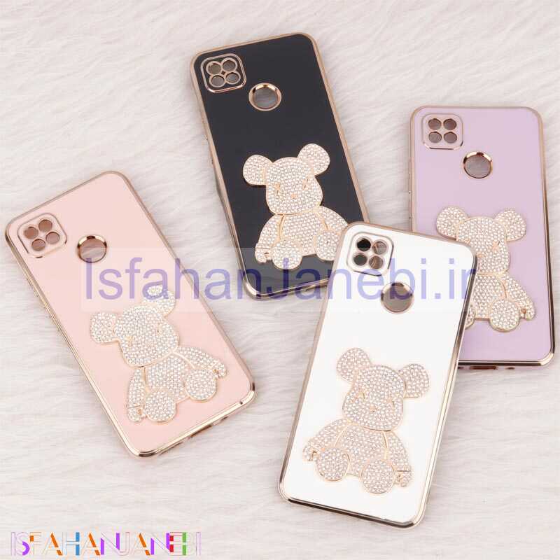 اصفهان جانبی-قاب My Case Power Bear نگین دار محافظ لنزدار Xiaomi Redmi 9C