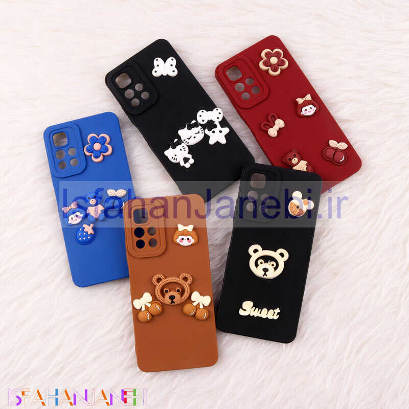 اصفهان جانبی-قاب فانتزی عروسکی Pro Camera محافظ لنزدار Xiaomi Poco M4 Pro 5G