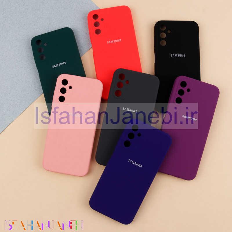 اصفهان جانبی-قاب سیلیکونی اصلی زیربسته سامسونگ Galaxy A14 4G / A14 5G محافظ لنزدار