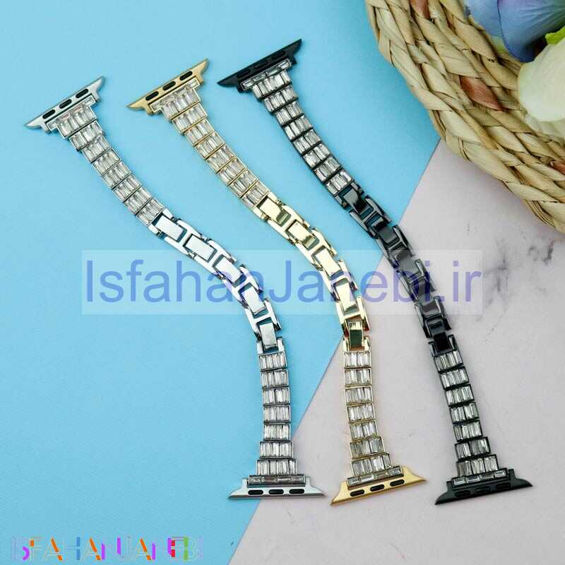 اصفهان جانبی-بند طرح W6 الماسی Slicto اپل واچ 38/40mm