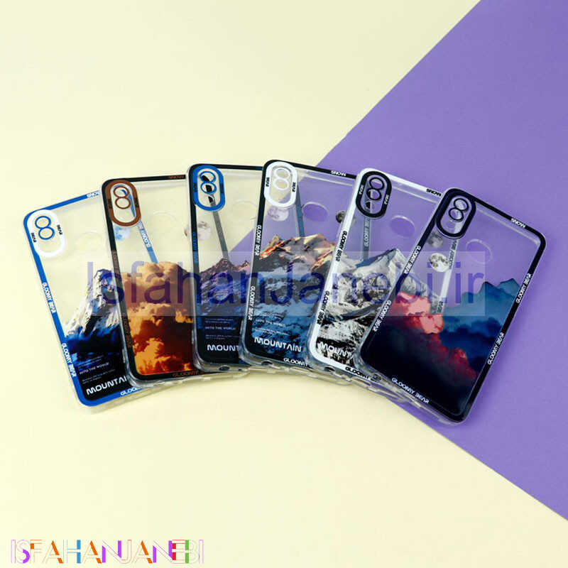 اصفهان جانبی-قاب ژله ای شفاف طرح کوهستان محافظ لنزدار Samsung Galaxy A10s