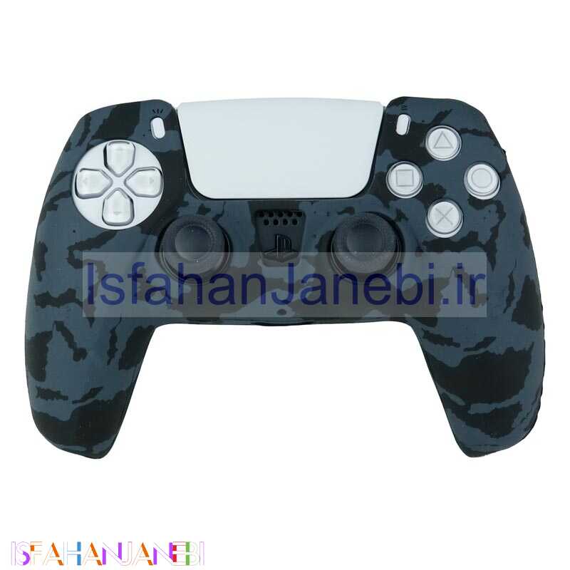 اصفهان جانبی-روکش دسته بازی PS5 طرح چریکی مشکی خاکستری