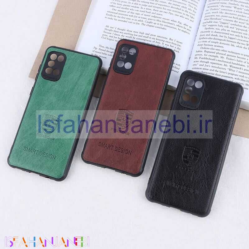 اصفهان جانبی-قاب چرمی Smart Design سامسونگ Galaxy A31 طرح Porsche محافظ لنزدار
