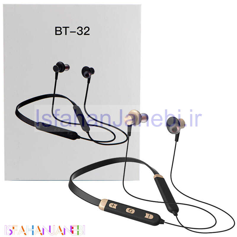 اصفهان جانبی-هندزفری بلوتوثی دورگردنی BT-32