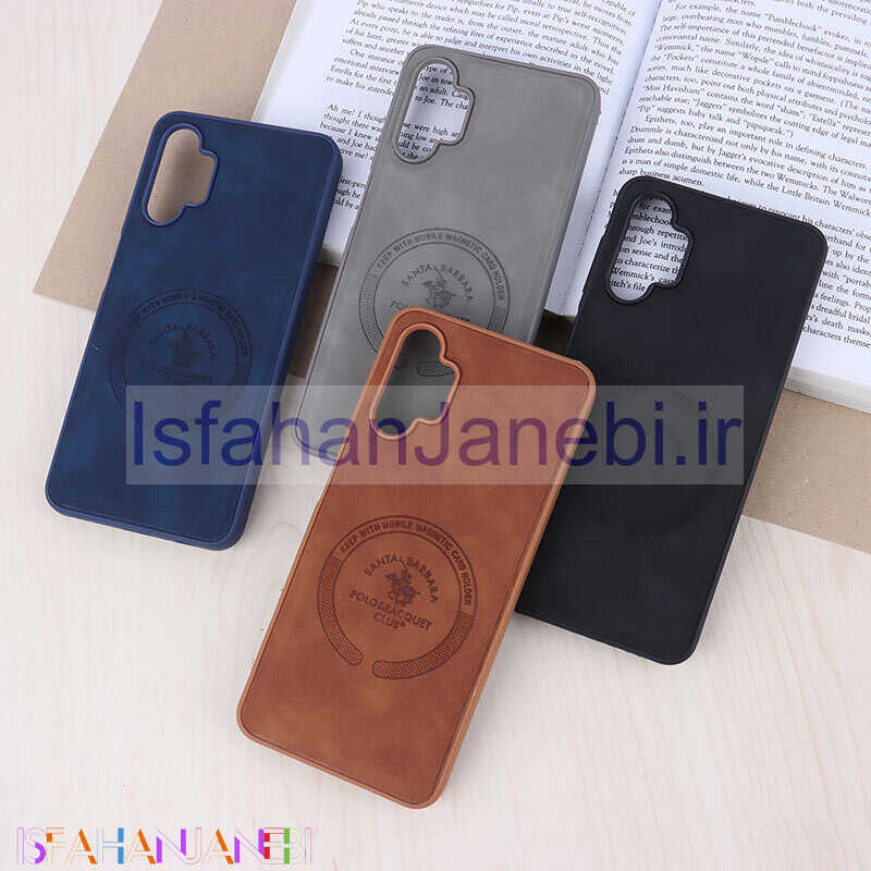 اصفهان جانبی-قاب چرمی Polo & Racquet Club سامسونگ Galaxy A13 4G طرح مگ سیف
