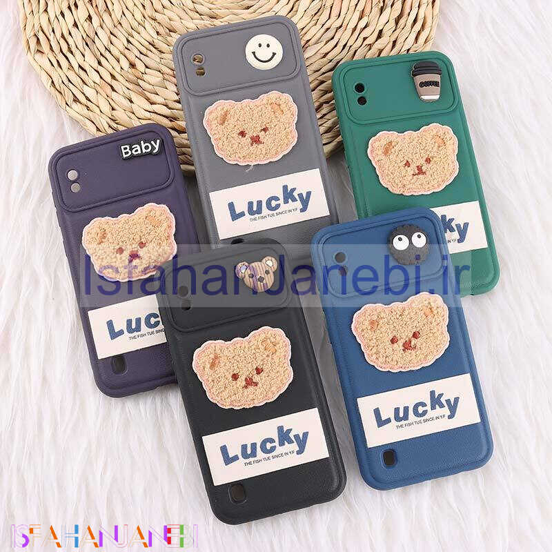 اصفهان جانبی-قاب ژله ای Lucky سامسونگ Galaxy A10 عروسکی محافظ لنزدار