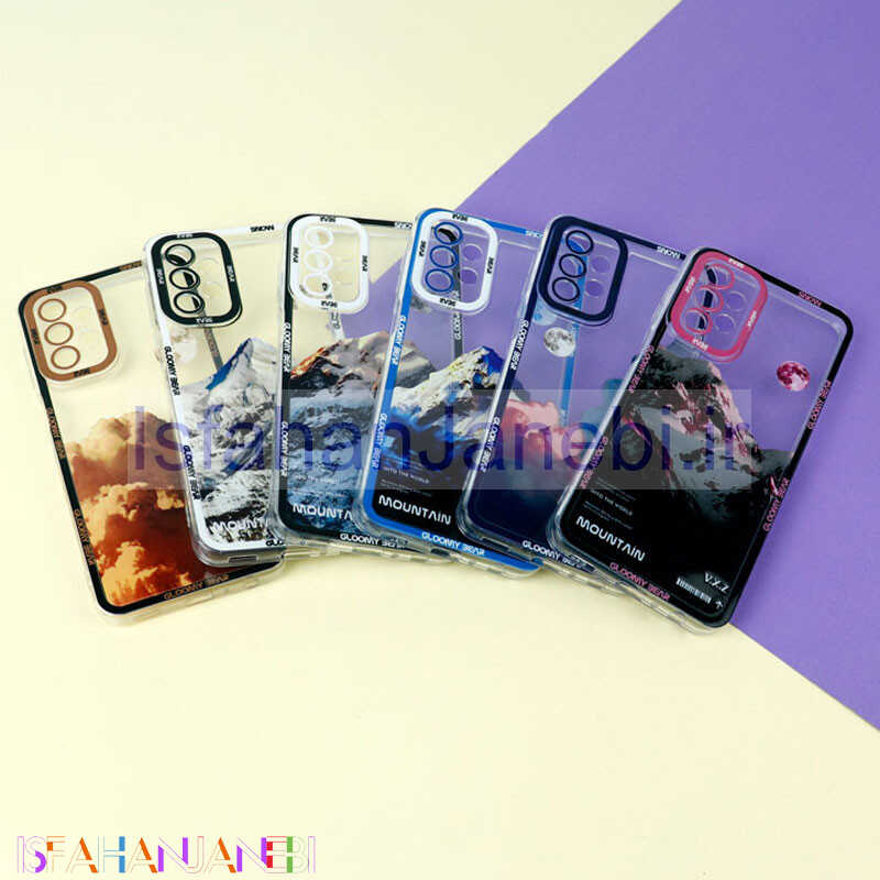 اصفهان جانبی-قاب ژله ای شفاف طرح کوهستان محافظ لنزدار Samsung Galaxy A23