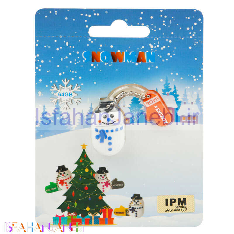 اصفهان جانبی-فلش عروسکی 64 گیگ ایکس انرژی X-Energy Snowman