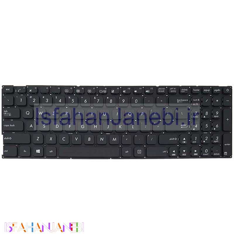 اصفهان جانبی-کیبورد لپ تاپ ASUS VivoBook Max X541 اینتر کوچک بدون فریم - مشکی