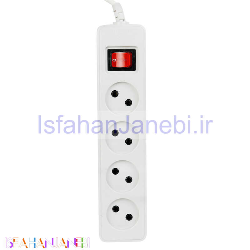 اصفهان جانبی-چند راهی 4 خانه برق پارت الکتریک با کابل 5 متری مدل Shahab PE653