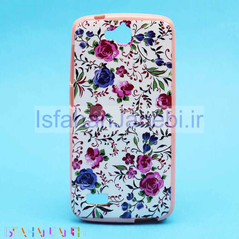 اصفهان جانبی-قاب فانتزی برجسته صورتی طرح گل هواوی Honor 3C