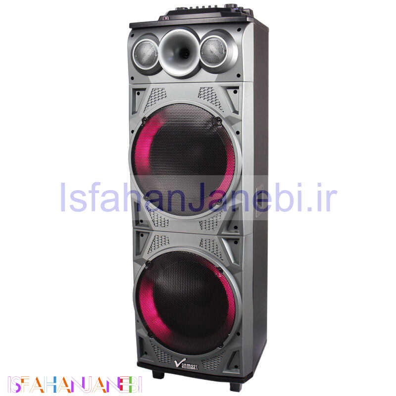 اصفهان جانبی-اسپیکر چمدانی بلوتوثی رم و فلش خور Vanmaax MAX-1260