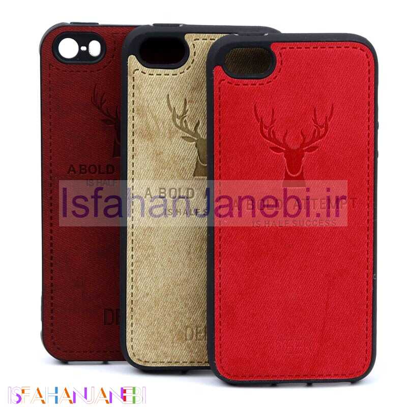اصفهان جانبی-قاب چرمی طرح گوزن iPhone 5/5s