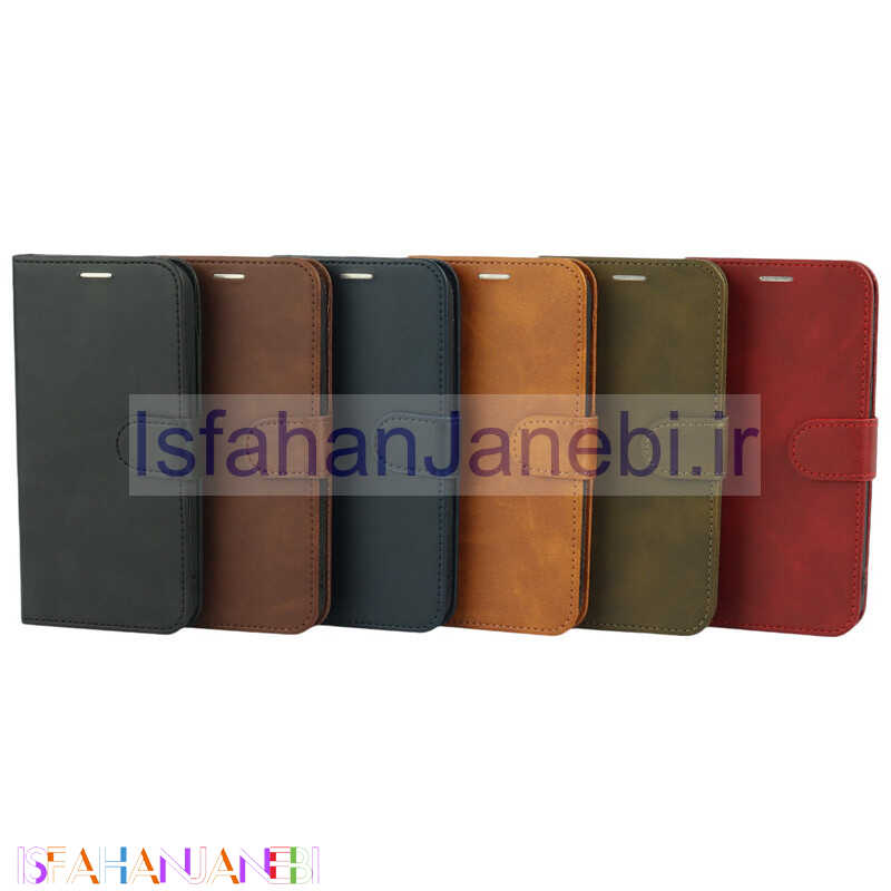اصفهان جانبی-کیف چرمی مگنتی محافظ لنزدار آیفون 13
