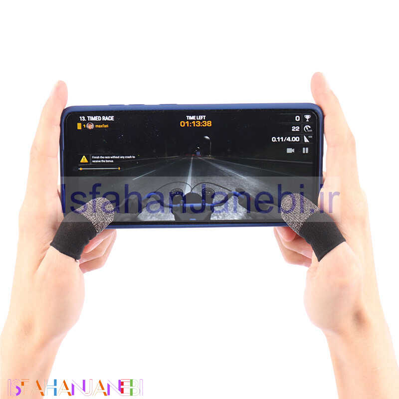 اصفهان جانبی-دستکش بازی Finger Sleever فایبر کربن و سیلور