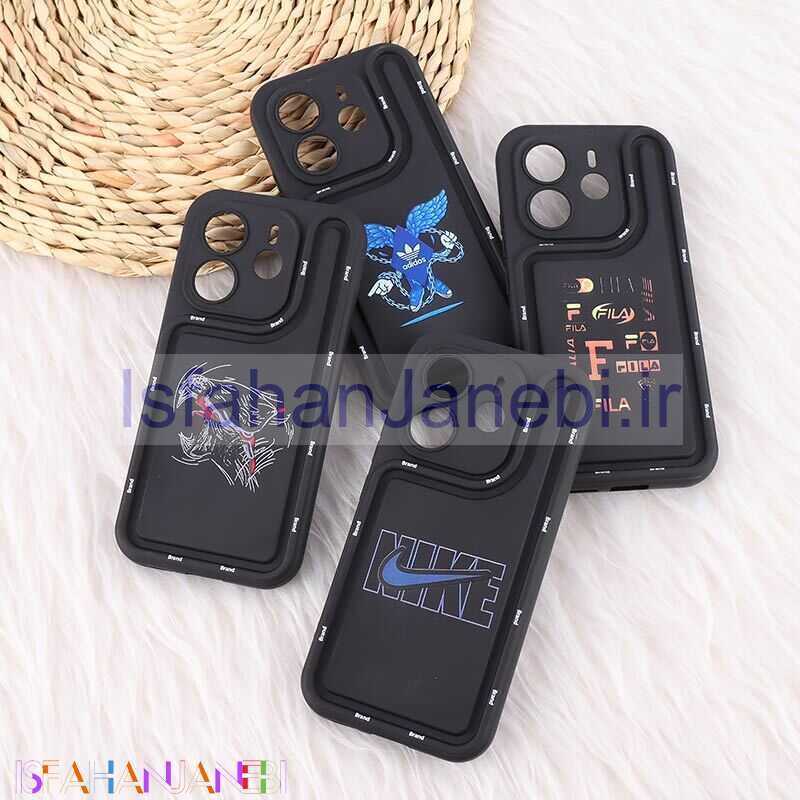 اصفهان جانبی-قاب سیلیکونی Brand شیائومی Redmi Note 14 طرح دار محافظ لنزدار