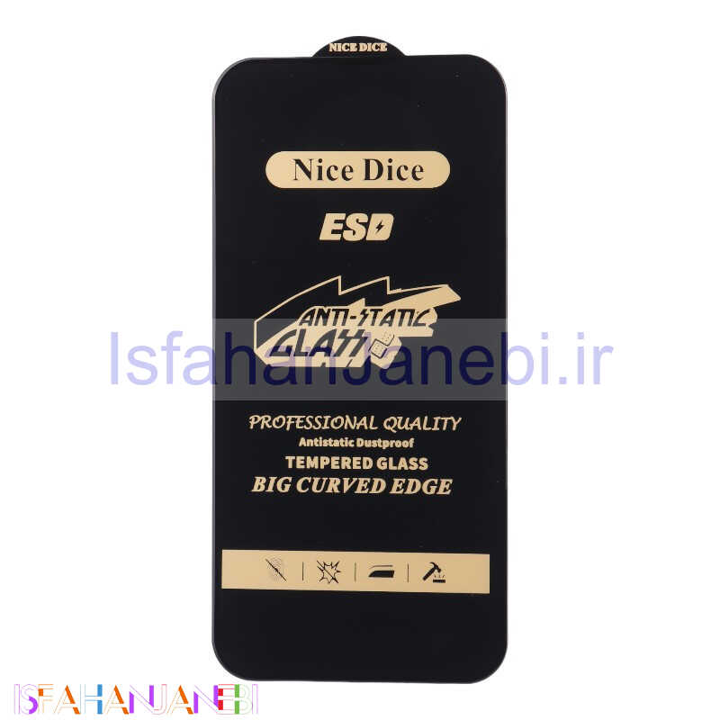 اصفهان جانبی-گلس آنتی استاتیک Nice Dice آیفون iPhone 13 Pro Max