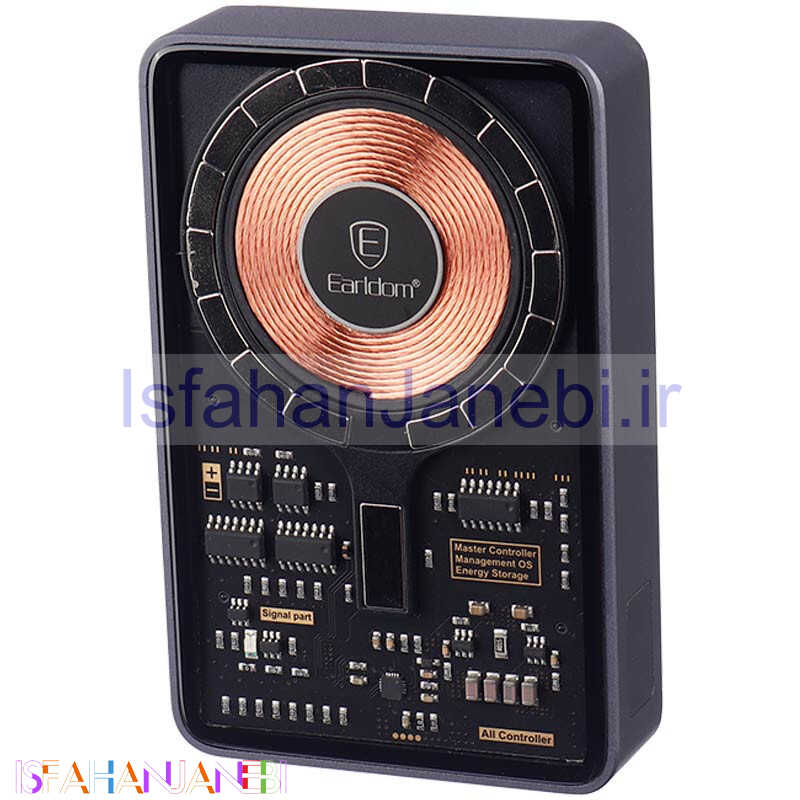 اصفهان جانبی-پاور بانک بی سیم فست شارژ 10000 ارلدام Earldom ET-PD20 PD 15W