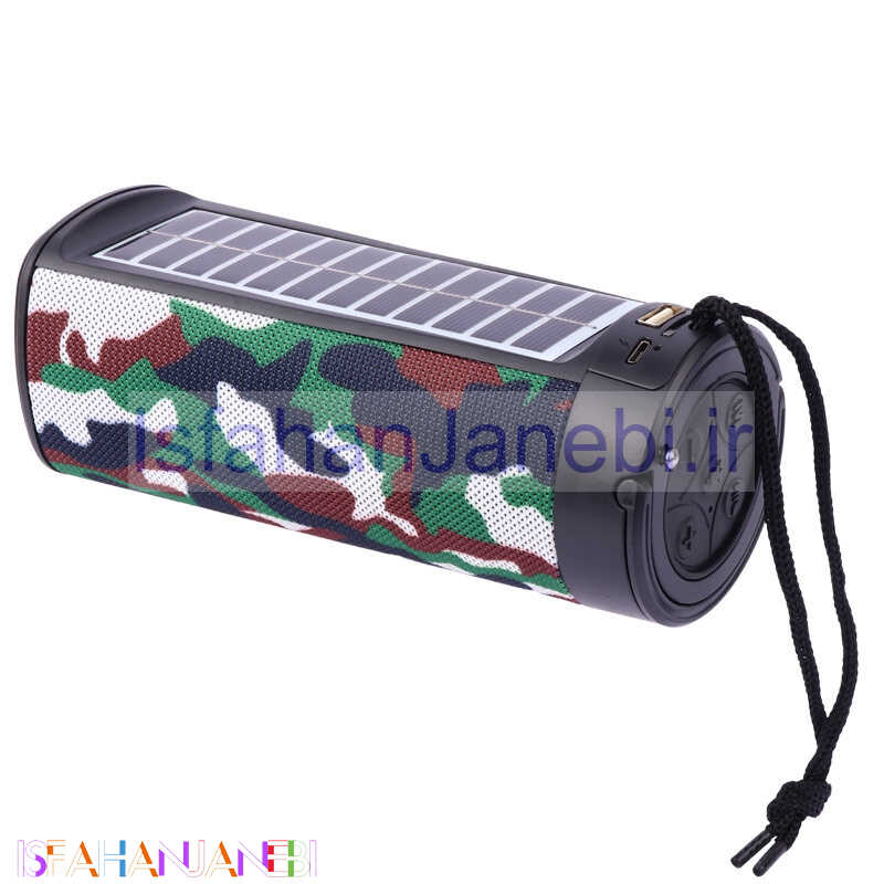 اصفهان جانبی-اسپیکر بلوتوثی رم و فلش خور خورشیدی AK-1133