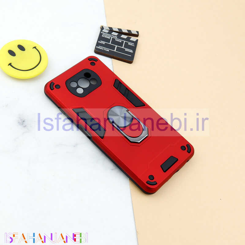 اصفهان جانبی-قاب ضد ضربه محافظ لنز دار هولدر دار بتمن Xiaomi Poco X3 سری A