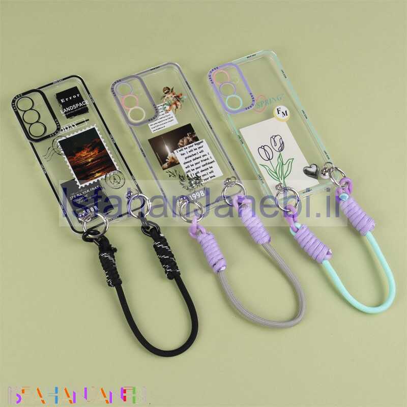 اصفهان جانبی-قاب شفاف ژله ای دستبندی محافظ لنزدار Samsung Galaxy A25