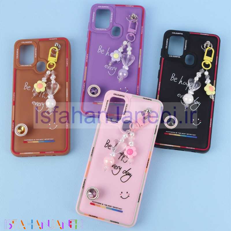 اصفهان جانبی-قاب ژله ای Colourful سامسونگ Galaxy A21s آویزدار