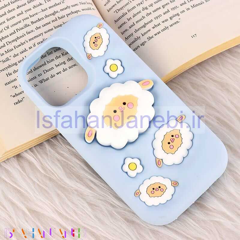 اصفهان جانبی-قاب سیلیکونی آیفون iPhone 14 Pro Max پاپ سوکت دار فانتزی برجسته