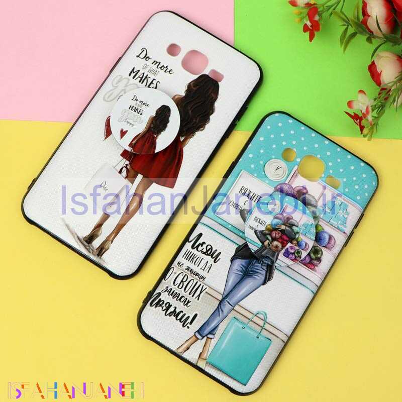 اصفهان جانبی-قاب فانتزی برجسته پاپ سوکت دار طرح دختر سامسونگ J7